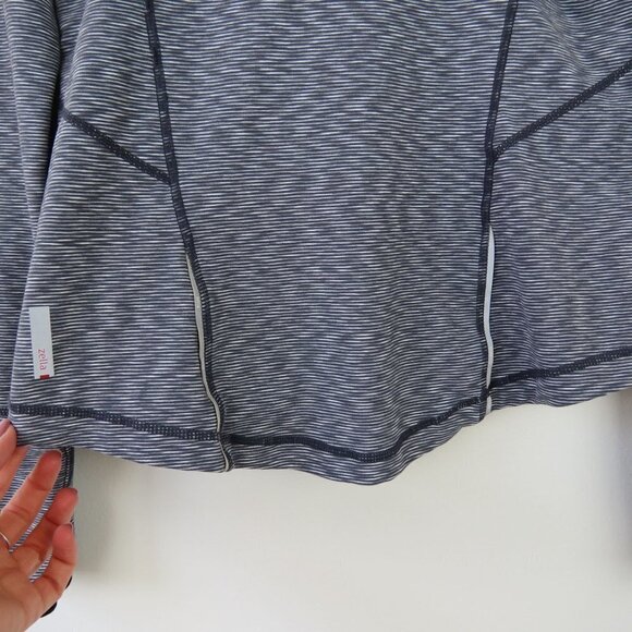 ZELLA Women's Gray-Blue Space Dyed 1/4 Zip Long Sleeve Running Top M - Picture 5 of 9